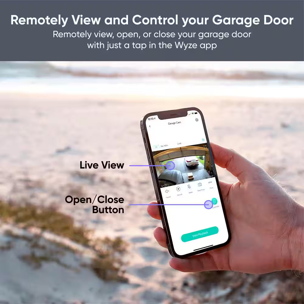 Wired Garage Door Controller Home Security Camera (Starter Bundle)