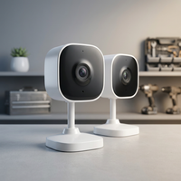 2K Cameras for Home Security Dual-Band 5G/2.4Ghz Wifi Indoor Camera Baby Monitor & Pet Camera for Dog Cat Elder AI Motion Detect 2-Way Audio Night Vision 24/7 Local Recording SD Cloud Storage 2 Pack — Studio Shot