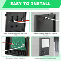 Garage Door Wall Button, Garage Door Opener Control Panel, Multifunction Wall Mount Keypad Button Replacement Compatible with Liftmaster 78LM, 81LM, 371LM, 971LM Garage Door Opener
