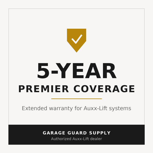 Garage Guard Supply 5-Year Premier Coverage — extended warranty for Auxx-Lift systems