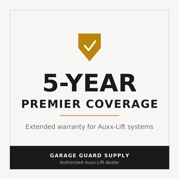 Garage Guard Supply 5-Year Premier Coverage — extended warranty for Auxx-Lift systems