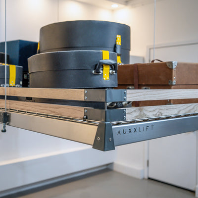 Auxx-Guard Solid Wood Safety Rail for Auxx-Lift Storage Platforms