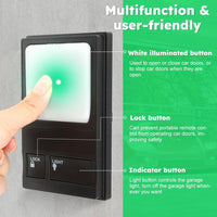 Garage Door Wall Button, Garage Door Opener Control Panel, Multifunction Wall Mount Keypad Button Replacement Compatible with Liftmaster 78LM, 81LM, 371LM, 971LM Garage Door Opener