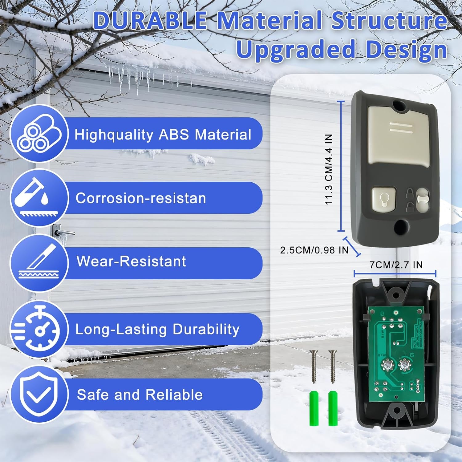 Garage Door Opener Wall Console Compatible with All Genie Series II Garage Openers - Model GBWCSL2-BX for Genie Wall Mount Garage Door Opener with Sure-Lock and Vacation Lock 1 PCS
