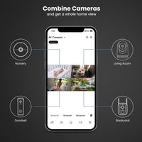 Smart Garage Door Camera, 2-Way Audio, Live Streaming, Human Motion Detection, 24/7 Recording, Infrared Night Vision, Remote Closure & Alerts, Alexa/Google Asst Compatible, Cam/Gar/Wifi