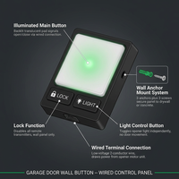 Garage Door Wall Button, Garage Door Opener Control Panel, Multifunction Wall Mount Keypad Button Replacement Compatible with Liftmaster 78LM, 81LM, 371LM, 971LM Garage Door Opener — How It Works