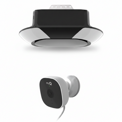 B6713T Smart Advanced Corner LED Lighting-Myq Smartphone Controlled-Ultra Quiet, Strong Belt Drive & MAX Lifting Power, Blue Garage Door Opener Myq Smart Outdoor Wired Camera