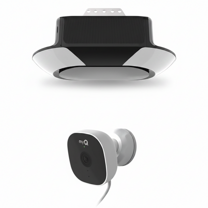 B6713T Smart Advanced Corner LED Lighting-Myq Smartphone Controlled-Ultra Quiet, Strong Belt Drive & MAX Lifting Power, Blue Garage Door Opener Myq Smart Outdoor Wired Camera