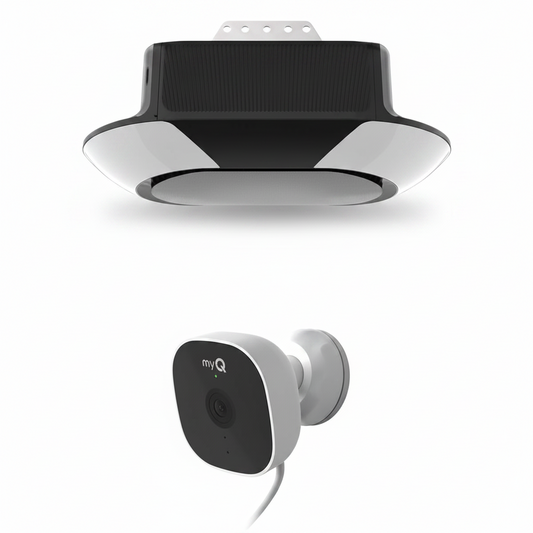 B6713T Smart Advanced Corner LED Lighting-Myq Smartphone Controlled-Ultra Quiet, Strong Belt Drive & MAX Lifting Power, Blue Garage Door Opener Myq Smart Outdoor Wired Camera