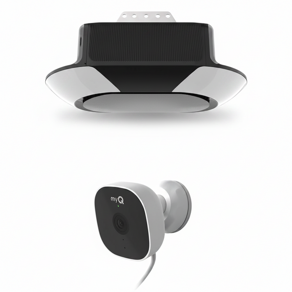 B6713T Smart Advanced Corner LED Lighting-Myq Smartphone Controlled-Ultra Quiet, Strong Belt Drive & MAX Lifting Power, Blue Garage Door Opener Myq Smart Outdoor Wired Camera